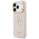 Guess Grained Big 4G & Stand Camera maciņš priekš iPhone 17 Pro – rozā | Camera Cover