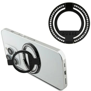 Guess MagSafe Ring Stand держатель-кольцо со стразами, черный