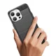 Elastīgs vāciņš iPhone 15 Pro Carbon Case, zils