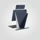 Чехол AmazingThing Matte Pro Mag Folio для iPad Air 11\" M3/M4, синий
