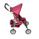 Rotaļu ratiņi lellēm ar jumtiņu un grozu, Little Princess Rose