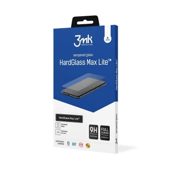 Xiaomi Poco C40 Aizsargstikls uz Visu Ekrānu | 3MK Hard Glass Max Tempered Fullscreen Protector