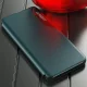 Atverams vāciņš Samsung Galaxy A22 4G Eco Leather View Case ar statīvu, oranžs