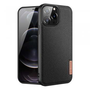 Apple iPhone 13 Pro Max 6.7'' Dux Ducis Fino Nylon Material Case Cover, Black | Telefona Vāciņš Maciņš Aplvalks...