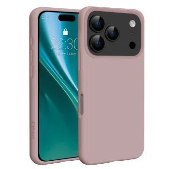 Silikona vāciņš Etteri Silicone Mag priekš iPhone 17 Pro / 18 Pro, gaiši rozā