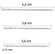 Self-Threading Sewing Needles Set AG810, 12 pcs.