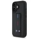 BMW iPhone 16 vāciņš M Grip Stand Smooth and Carbon, melns