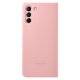 Original Samsung Galaxy S21+ Plus (SM-G996B) Smart Clear View Cover Case with Intelligent Display, Pink (EF-ZG996CPEGEE)