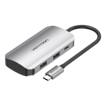 Док-станция USB-C с 4x USB3.0, PD 0,15 м Vention TNBHB (серый)
