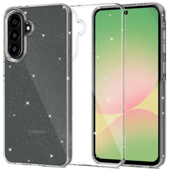 Tech-Protect Samsung Galaxy A56 5G vāciņš FlexAir, caurspīdīgs ar spīdumiem