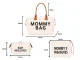 Mommy Bag 3in1 Māmiņu Soma ar Kosmētikas Maciņu un Organizatoru, Bēša