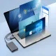 Disk Pocket 2x M.2 SATA+NVME USB-C 3.2 6Gbps/10Gbps - pelēks | grey