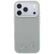 Чехол Karl Lagerfeld Saffiano Small Script MagSafe для iPhone 18 Pro / 17 Pro, бежевый