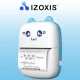 Портативный мини-термопринтер Izoxis с 11 рулонами, синий/белый
