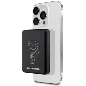 Беспроводной внешний аккумулятор Karl Lagerfeld Ikonik MagSafe 3000mAh, черный