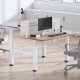 Ergo Office ER-404W Divvietīgs Elektriski Regulējams Rakstāmgalda Rāmis, Balts