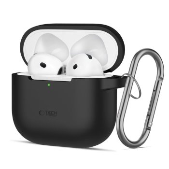 Tech-Protect Silicone Hook maciņš Apple AirPods 4 Melns