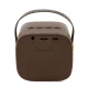 Guess 4G Leather Script Logo Mini Bluetooth Speaker, Brown