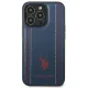 Apple iPhone 14 Pro 6.1\'\' US Polo Leather Stitch Case Cover (USHCP14LPFAV), Navy | Чехол Кейс Бампер...