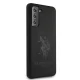 Samsung Galaxy S21+ Plus (SM-G996B) US Polo Silicone On Tone Case Cover (USHCS21MSLHRTBK), Black | Чехол Кейс...