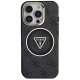 Guess IML Metal Glitter 4G Circle Triangle MagSafe Phone Case Cover iPhone 16 Pro Max - Black
