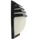 Dārza sienas lampa E27 IP54, melna