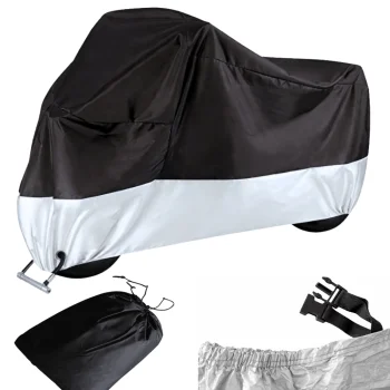 Ūdensnecaurlaidīgs motocikla un velosipēda pārsegs XL 215x130, sudraba
