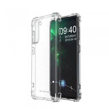 Samsung Galaxy S21 (SM-G990F) Wozinsky Anti Shock Durable Case Cover, Transparent | Telefona Vāciņš Maciņš Aplvalks Bamperis
