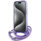 Karl Lagerfeld iPhone 15 / 14 / 13 Case IML Crossbody Monogram, Purple