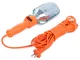 Darbnīcas lampa ar āķi un 5m vadu, 230V, E27, oranža