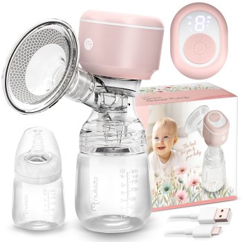 Electric Breast Pump, Lactator, Pink (Nukido NK-962)