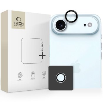 Tech-Protect iPhone 17 Air kameras aizsargstikls Camring Fit+, melns