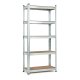 ModernHome Storage Shelving Unit 180x90x40 cm, Galvanized Steel, 5 Shelves, 875 kg