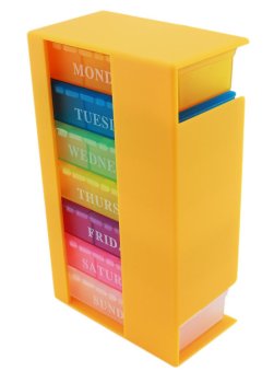 Органайзер для таблеток на 7 дней многоцветный