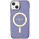 Guess iPhone 14 Plus Case Glitter Gold MagSafe, Purple