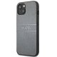 Guess iPhone 13 mini vāciņš Saffiano Strap Pelēks