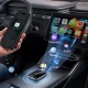 Беспроводной автоадаптер Acefast QC1 для CarPlay и Android Auto, серый