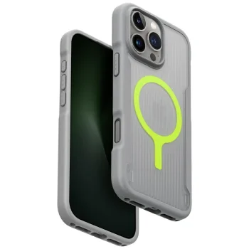 Uniq iPhone 16 Pro Max vāciņš Combat Active Magclick Charging, pelēks