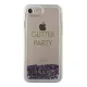 Guess iPhone 6 / 7 / 8 / SE чехол Liquid Glitter Party, фиолетовый
