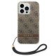 Чехол Guess Print 4G Cord для iPhone 14 Pro Max - Коричневый