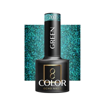 Ocho Nails Green 707 hibrīda nagu laka, 5 g