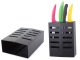 Wall-Mounted Knife Stand and Organizer, Black