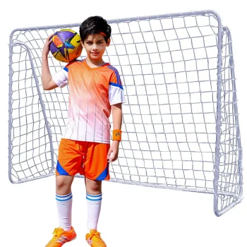 Bakalu liela metāla futbola vārtu komplekts ar tīklu, 213x150x90 cm
