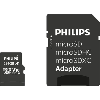 Atmiņas karte Philips MicroSDXC 256GB Class 10 UHS-I U1 ar SD adapteri