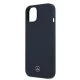 Чехол Mercedes для iPhone 13 mini Silicone Line, темно-синий