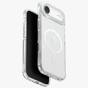 Uniq iPhone 17 Air vāciņš LifePro Xtreme Magclick Charging, caurspīdīgs ar mirdzumiem