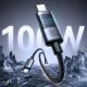 Кабель USB-C - USB-C Joyroom S-A16 Pro 100W с дисплеем 1.2м, черный
