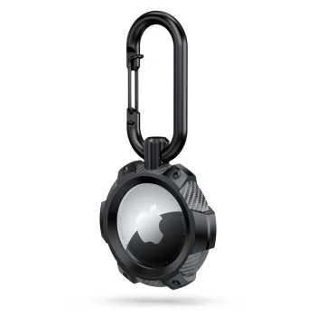 Tech-Protect TPUCarbon maciņš Apple AirTag melns
