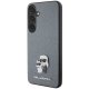 Karl Lagerfeld Samsung Galaxy S24 Plus vāciņš Saffiano KC Pin, pelēks