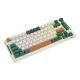 Royal Kludge RKH81 LED RGB Bezvadu mehāniskā spēļu tastatūra klaviatūra, Sky Cyan switch, zaļš| Wireless...